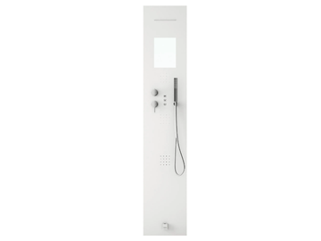 Rigenera 200 built-in wall installation - Wall-mounted Solid Surface shower panel by Gruppo Geromin - view 2